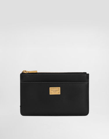 Tegnebog Dolce & Gabbana Dolce & Gabbana Plongé Calfskin Card Holder Sort | BI1261A9S2580999, 0