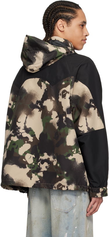 Vindjakke BAPE A Bathing Ape Map Camo Snowboard Jacket Grøn | 001LJL301313M, 2