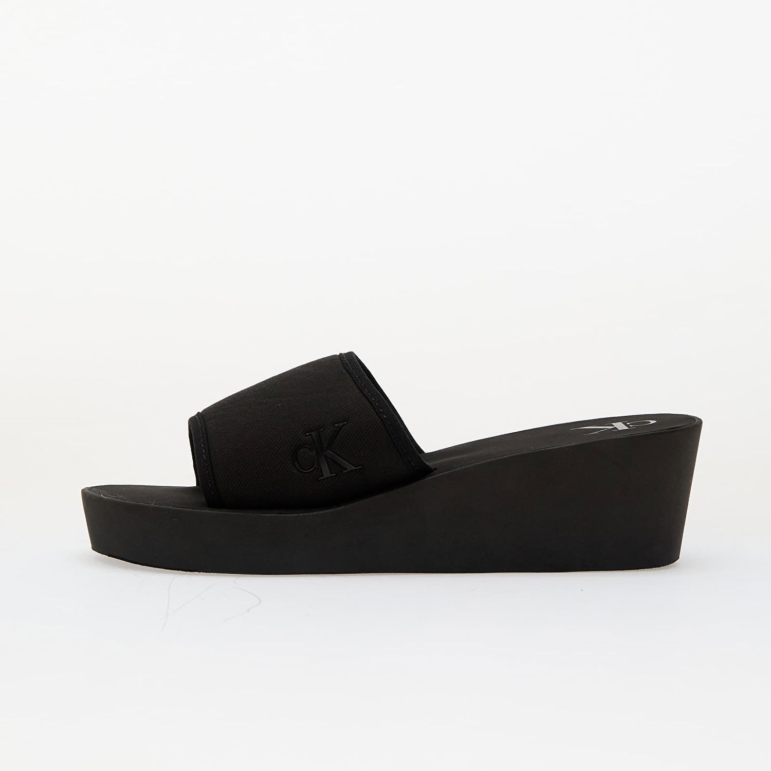 Sneakers og sko CALVIN KLEIN Jeans Beach Wedge Slide Ca Black Sort | YW0YW01725 0GJ, 0