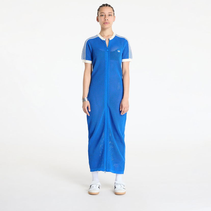 Kjole adidas Originals adidas Originals Premium Crochet Dress Blå | JN3618
