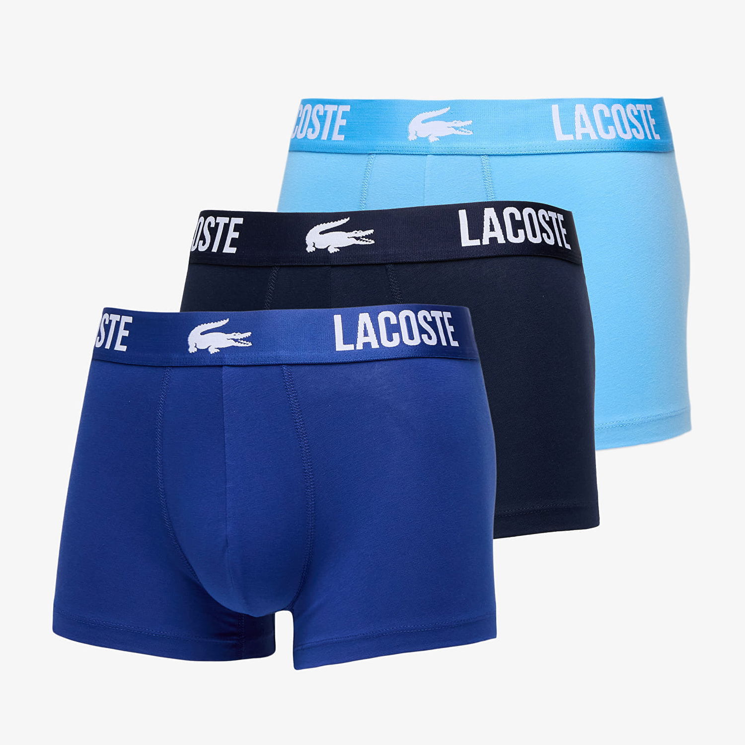 Boksere Lacoste Trunk Bonnie/ Captain-Navy Blue Flerfarvet | 5H3321 ILN, 0