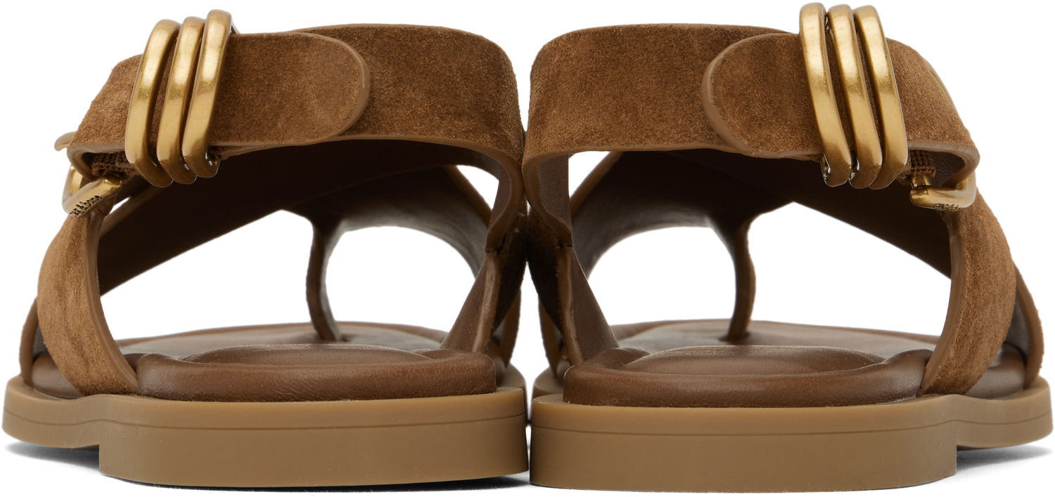 Tilbehør rag & bone rag & bone Gia Suede Crossover Sandals Brun | WFF25SF1004SU04, 1