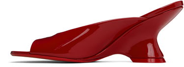 Tilbehør Dries Van Noten Dries Van Noten Open-Toe Leather Mules Rød | WS251-1561-189, 2
