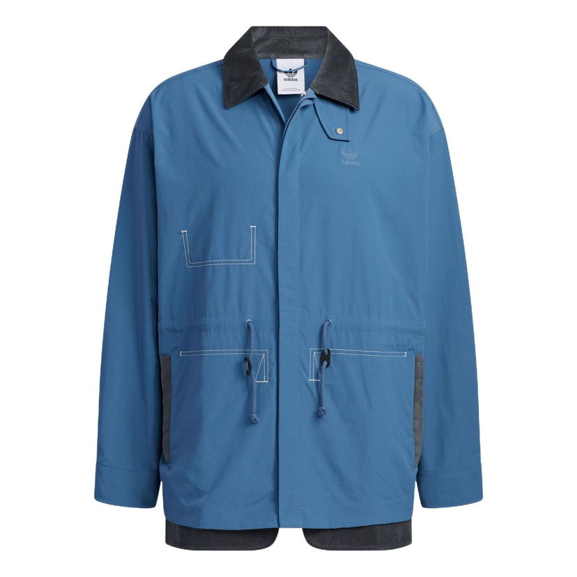 Skjorte adidas Originals Men's Woven Overshirt Blå | HY7240
