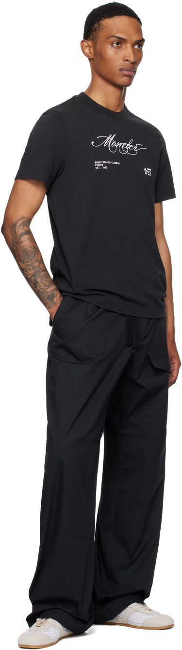 T-shirt Moncler Moncler Archivio Creativo T-Shirt Sort | K20918C0001289AUG, 4