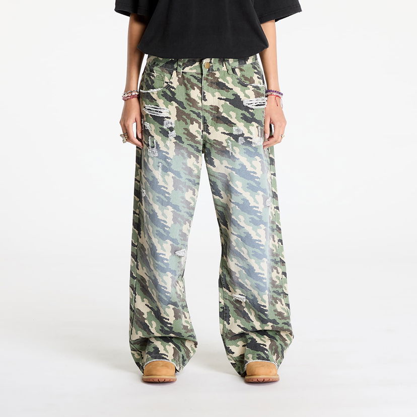 Cargo bukser Footshop Cargo Pants Camo Grøn | FTSHP_418