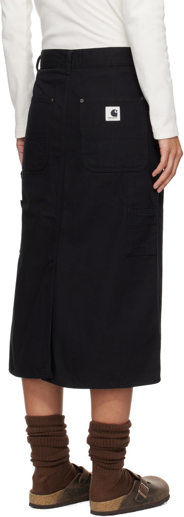 Nederdel Carhartt WIP Double Knee Midi Skirt Sort | I033773 8902, 2