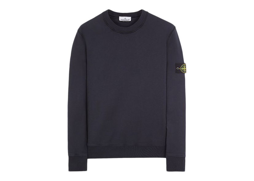 Sweatshirt Stone Island Crewneck Sweatshirt Dark Blue Sort | 801563051 - V0024