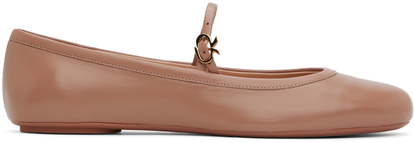 Sneakers og sko Gianvito Rossi Carla Ballerina Flats Beige | G22223.05GOM.NAP