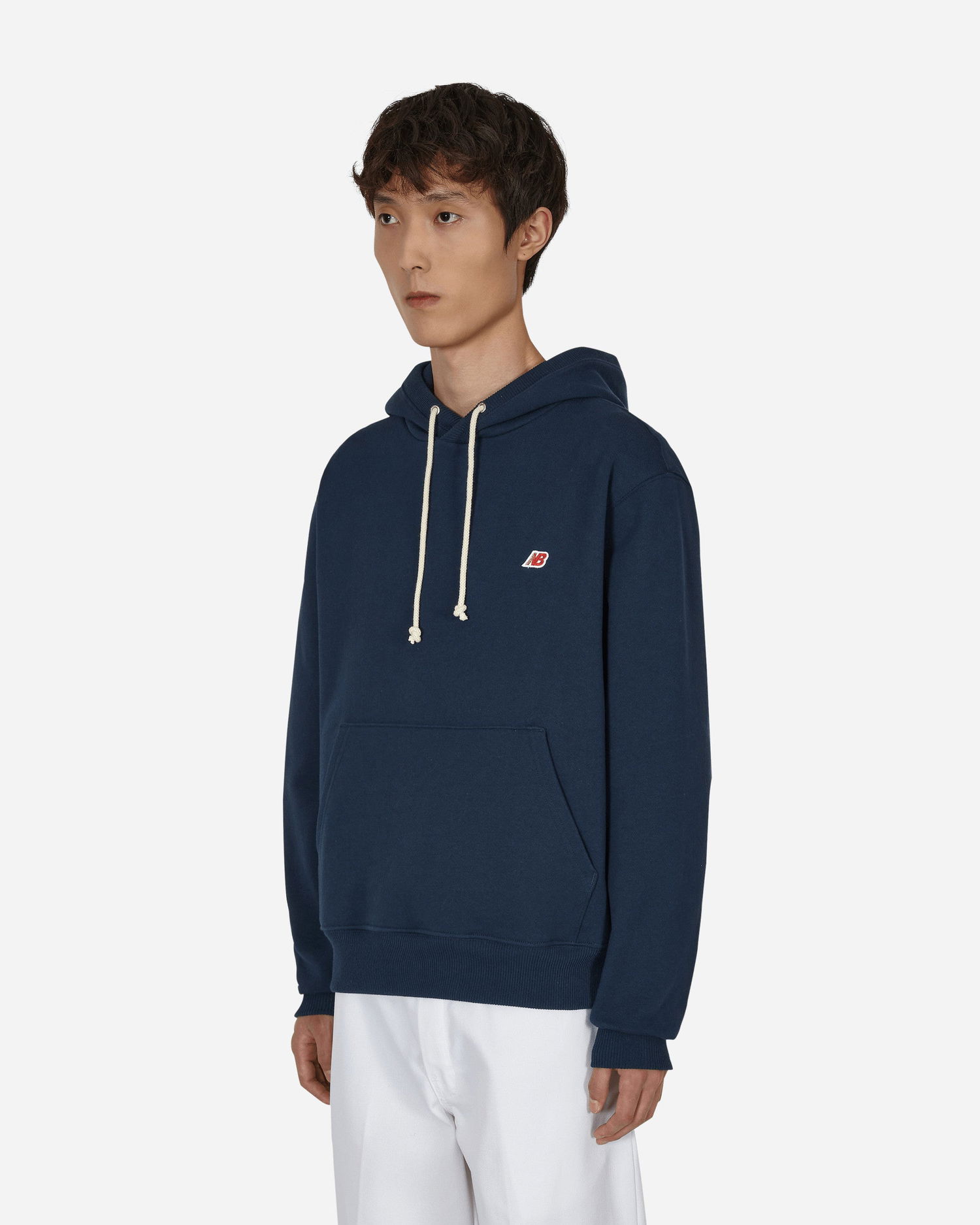 Sweatshirt New Balance MADE in USA Core Hooded Sweatshirt Mørkeblå | MT21540, 1