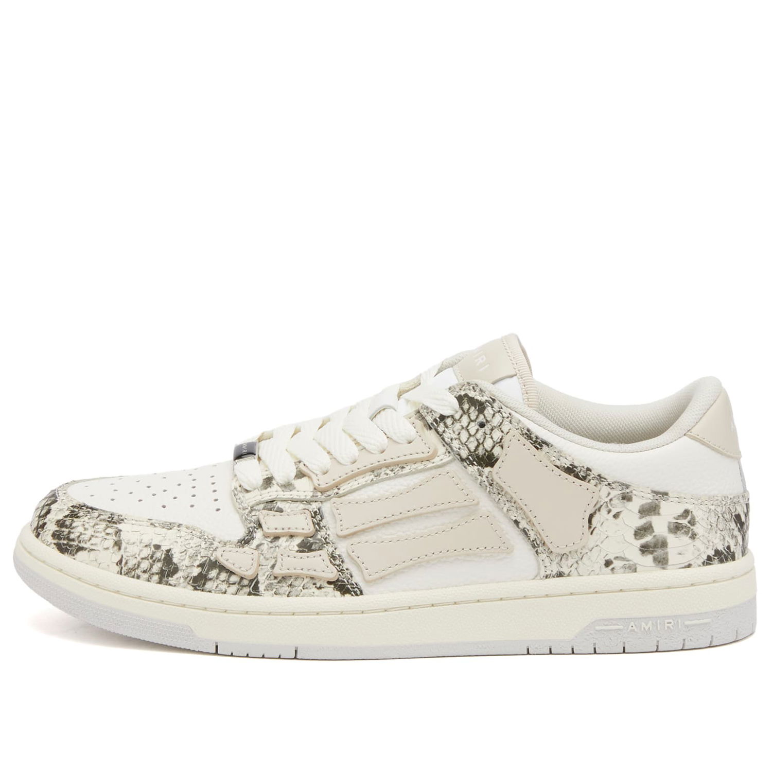 Sneakers og sko AMIRI Snake Skel Top Low Hvid | AWFOSR1043-271, 0