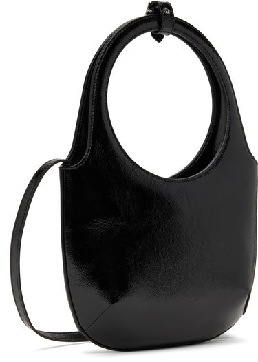 Håndtaske Courrèges Leather Shoulder Bag Sort | 424GSA102CR0043, 2