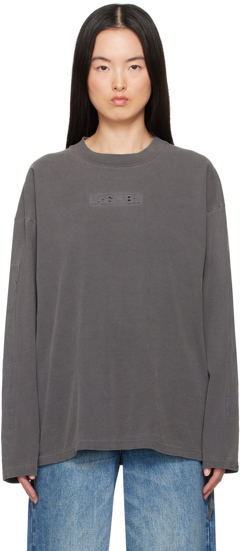 T-shirt Ksubi Ksubi Sott Boyfriend Long Sleeve T-Shirt Grå | WSP25TE010