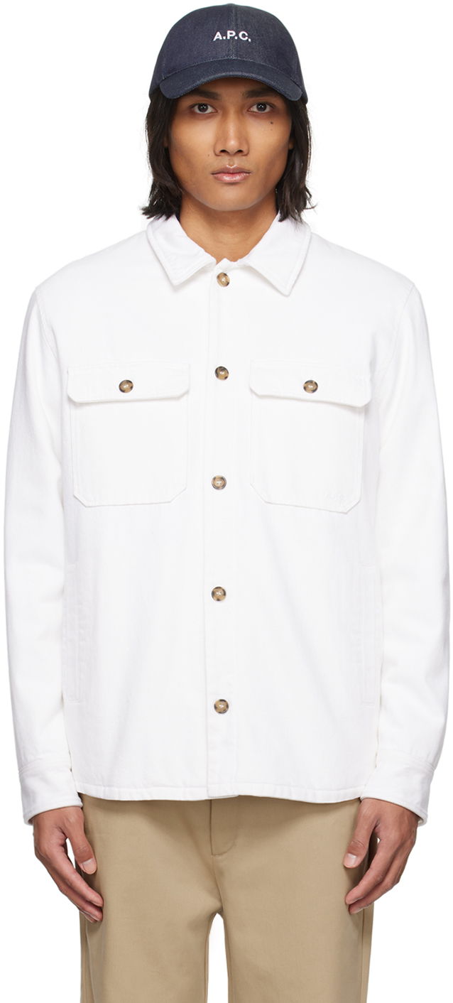 Jakke A.P.C. Alessio Jacket Hvid | COFCN-H02899, 0