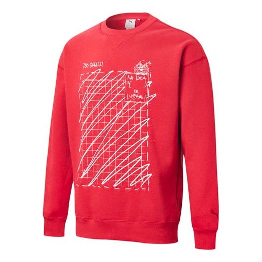 Sweater Puma Michael Lau Graphic Crew Neck Sweatshirt Rød | 530351-22