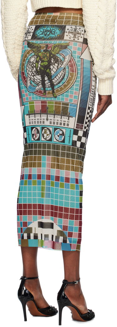 Nederdel Jean Paul Gaultier Gaultier Printed Maxi Skirt Blå | 24/31-F-JU126-T569-5090, 2