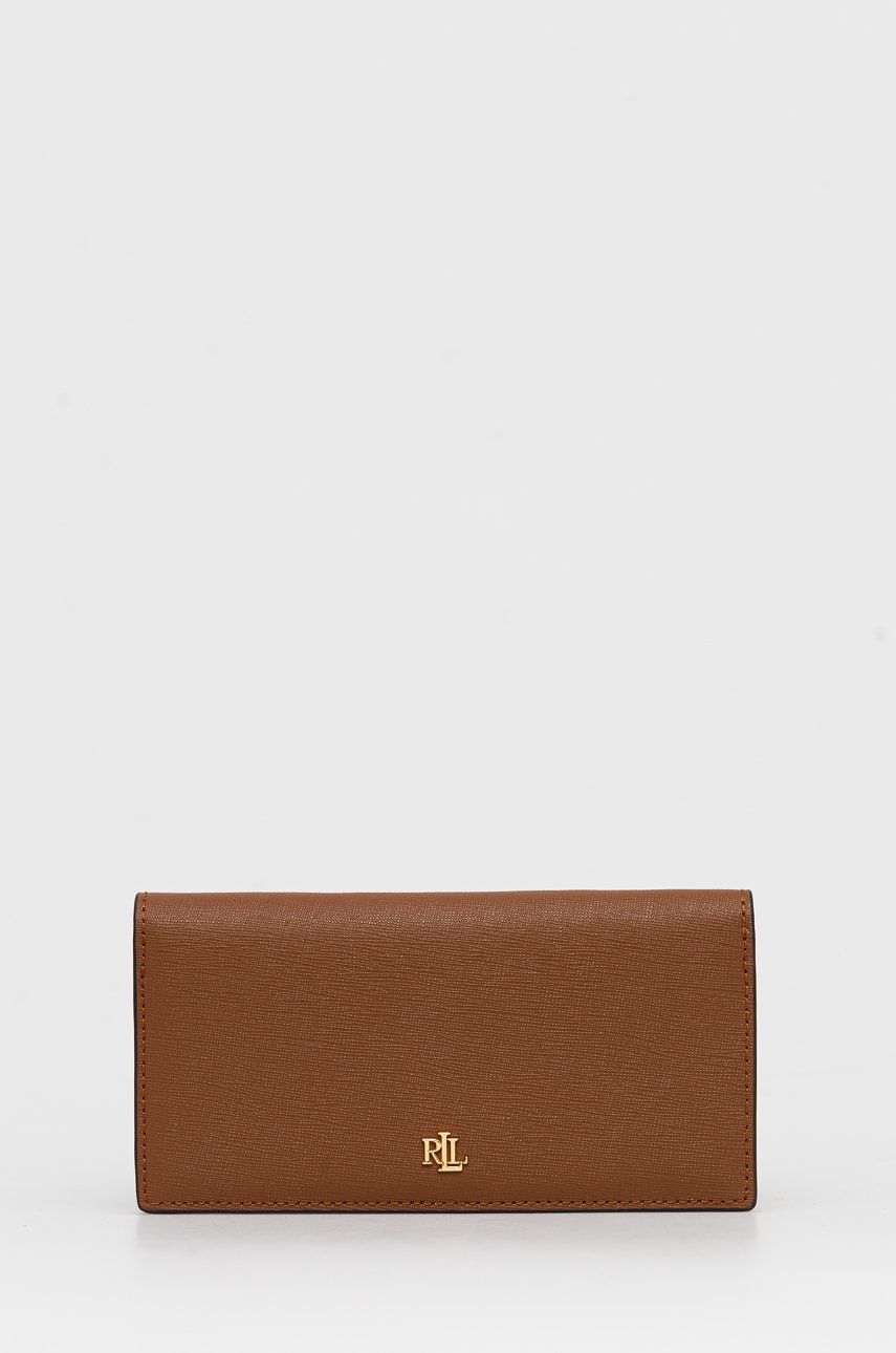 Tegnebog Polo by Ralph Lauren Lauren Ralph Lauren Leather Wallet Brun | 432802917010, 0