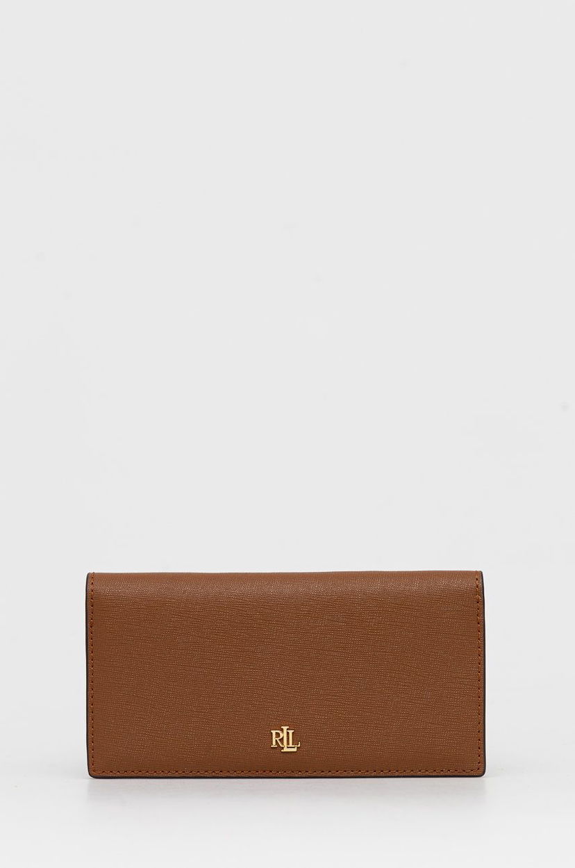 Tegnebog Polo by Ralph Lauren Lauren Ralph Lauren Leather Wallet Brun | 432802917010