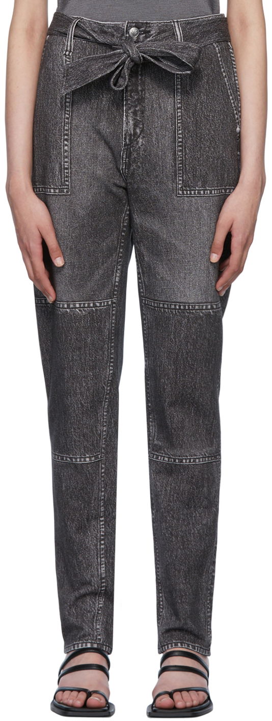 Jeans rag & bone Miramar Mia Denim Tie-Waist Pants Grå | WCW22P7003LF03, 0