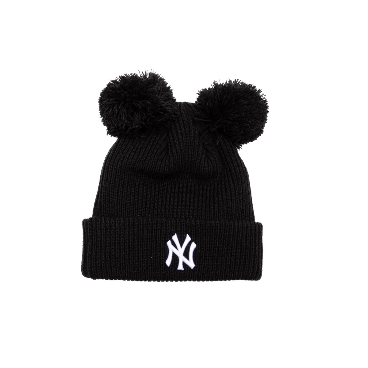 Beanie New Era MLB Double Pom Beanie NY Yankees One Size (56-59 cm) Sort | 60691354, 0