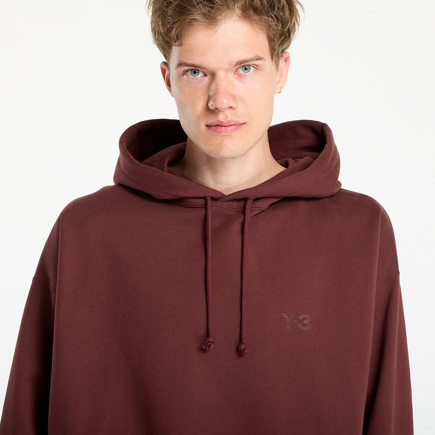 Sweatshirt Y-3 Fl Hoodie UNISEX Mystery Brown L Brun | KA3111, 1