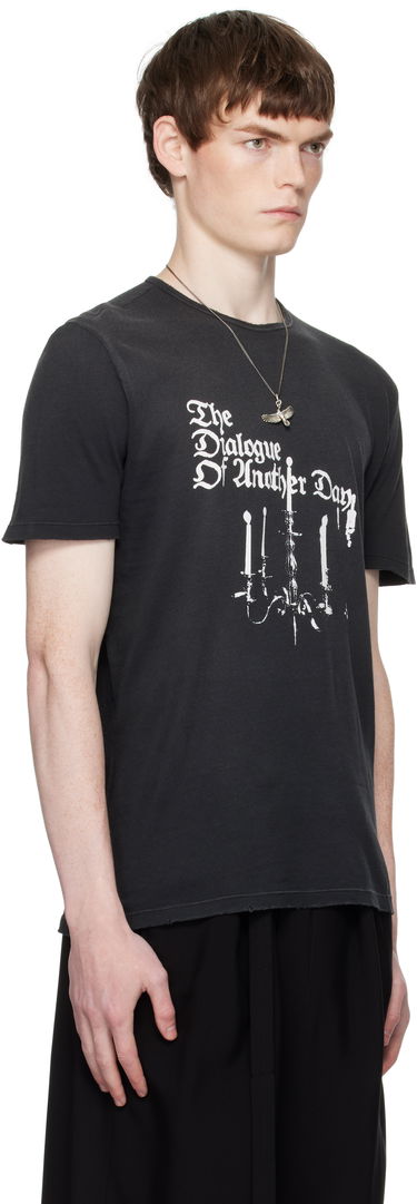T-shirt Ann Demeulemeester Ann Demeulemeester Standard Chandelier Print T-Shirt Sort | B0012877-FA637-098, 1
