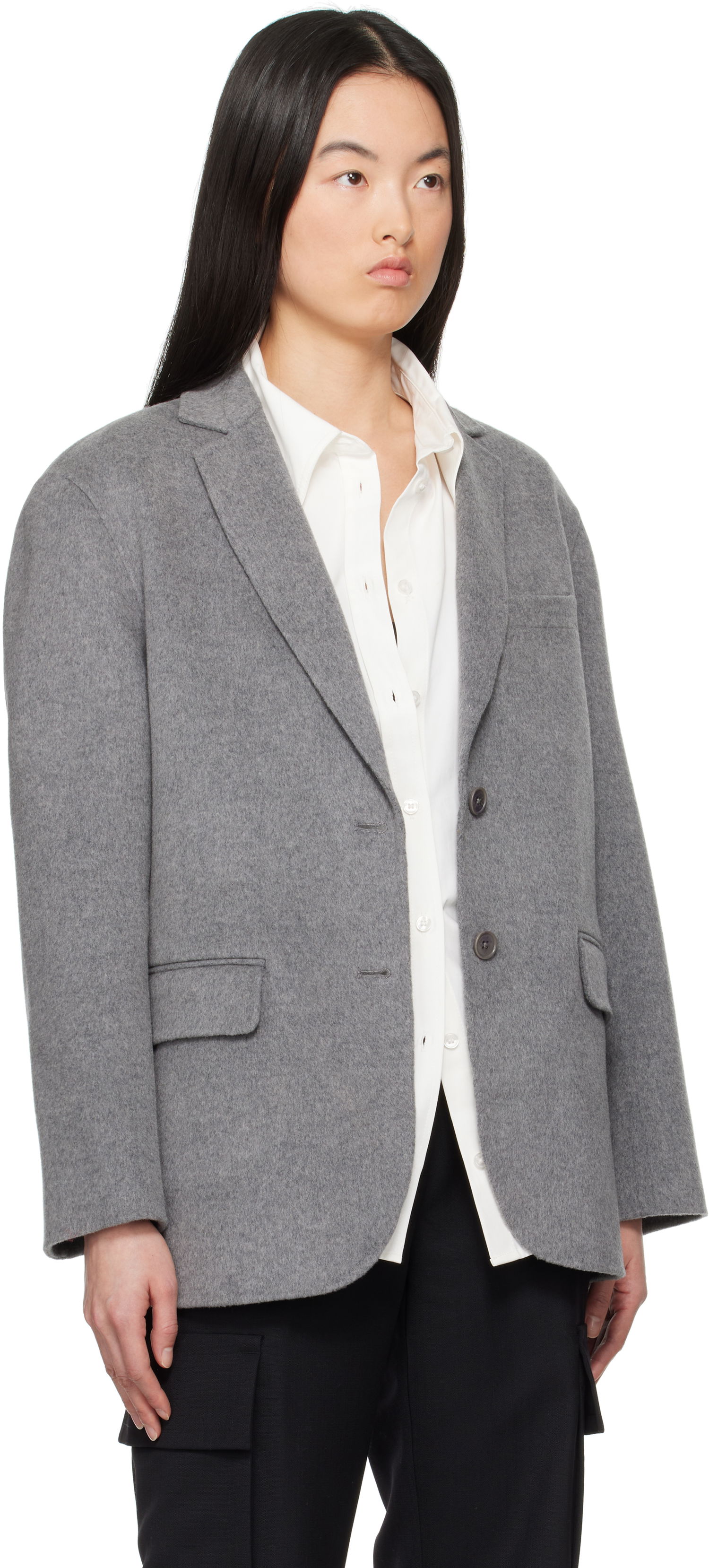 Frakker Anine Bing Anine Bing Quinn Blazer Grå | A-01-10719-GRM5, 1