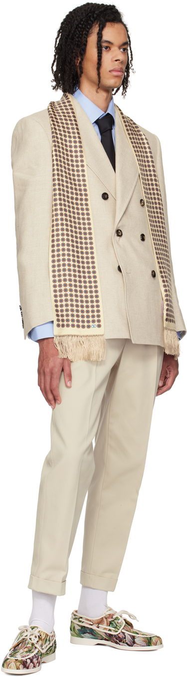 Bælter Valentino Valentino Garavani Wool & Silk Valentie Tie Sort | 6Y2EV194ZFD, 2