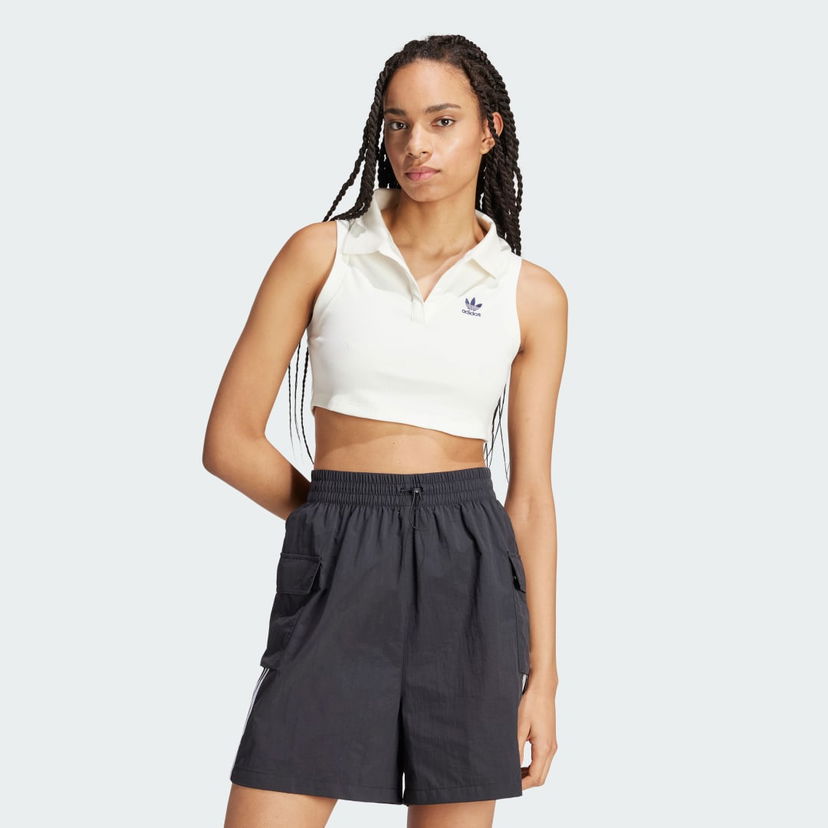 Crop top adidas Originals Top Premium Originals Rib Hvid | IT9858