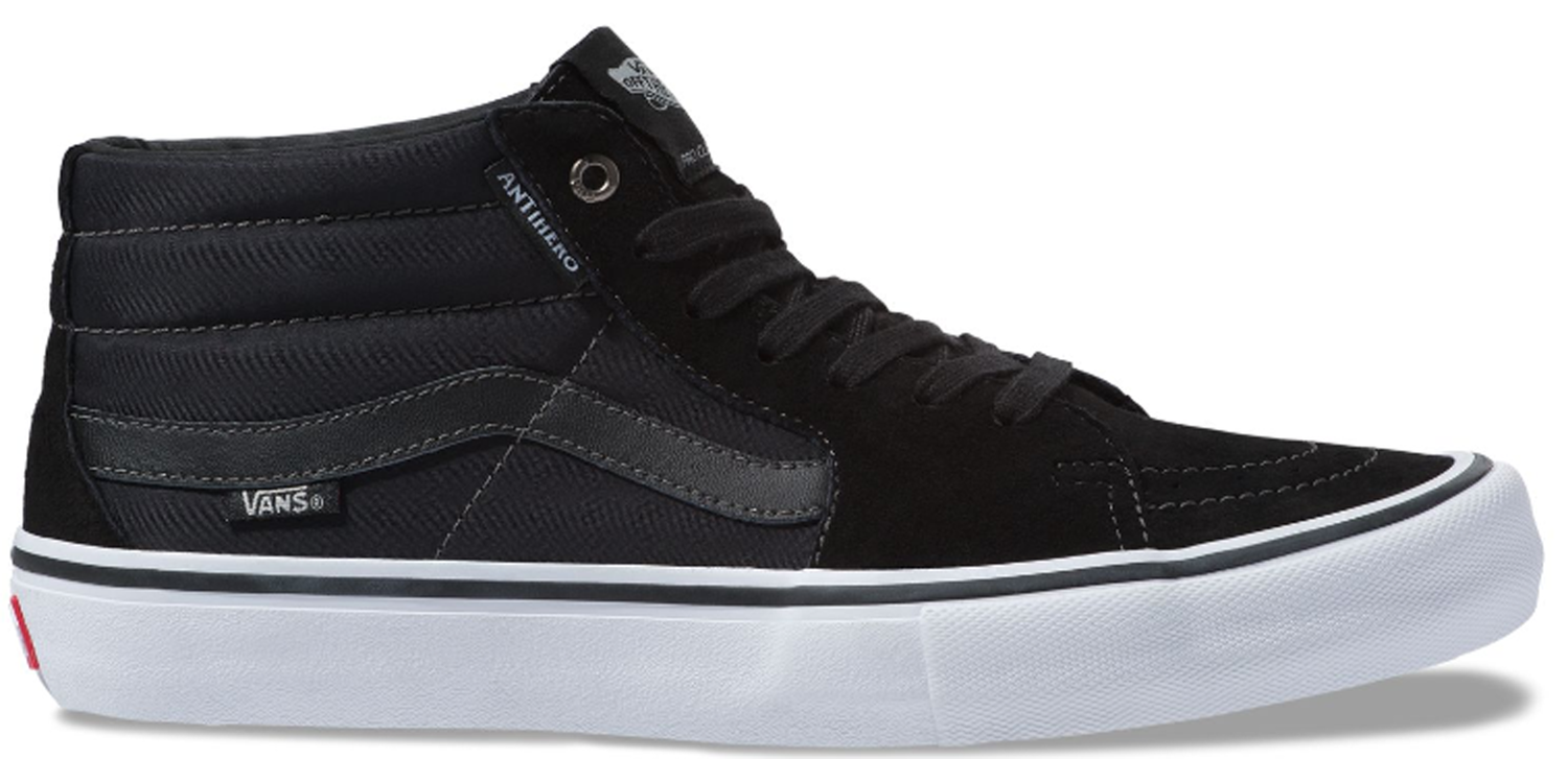 Sneakers og sko Vans Sk8-Mid Antihero Jeff Grosso Sort | VN0A347UVGD, 0