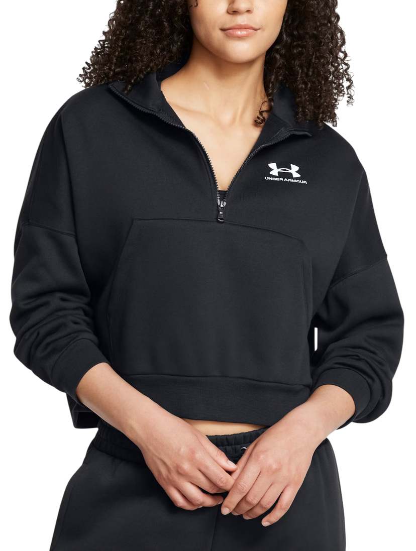 Sweatshirt Under Armour Under Armour Icon Fleece Half Zip Sweatshirt Sort | 1386460-001