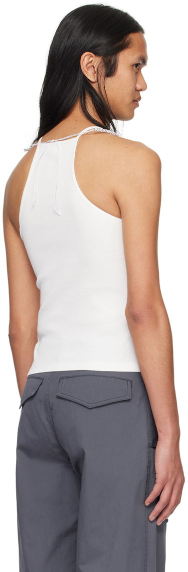 Tanktop Dion Lee Slim-Fit Tank Top Hvid | C3166PS24, 2