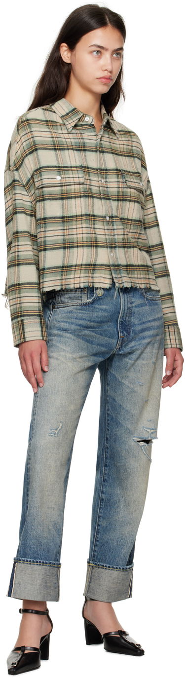 Jeans R13 R13 Cuffed Boyfriend Jeans Blå | R13WD196-D324C, 3