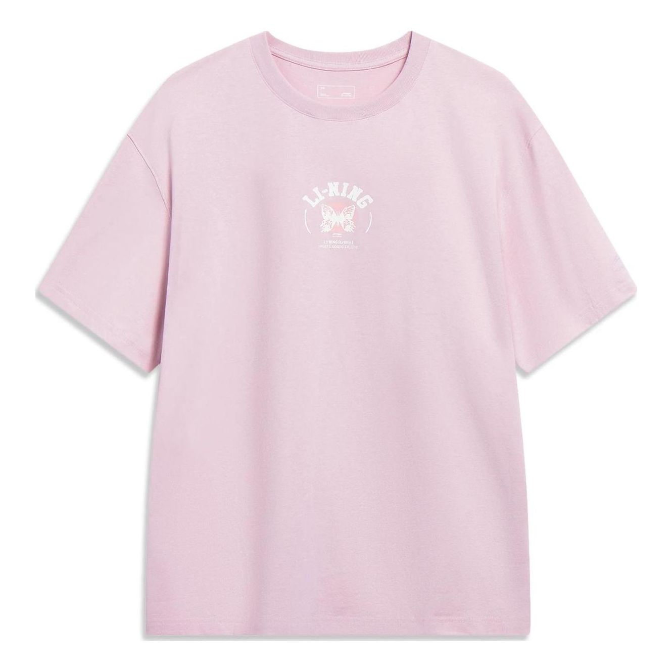 T-shirt Li-Ning Butterfly Graphic T-Shirt Lyserød | AHST207-4, 0