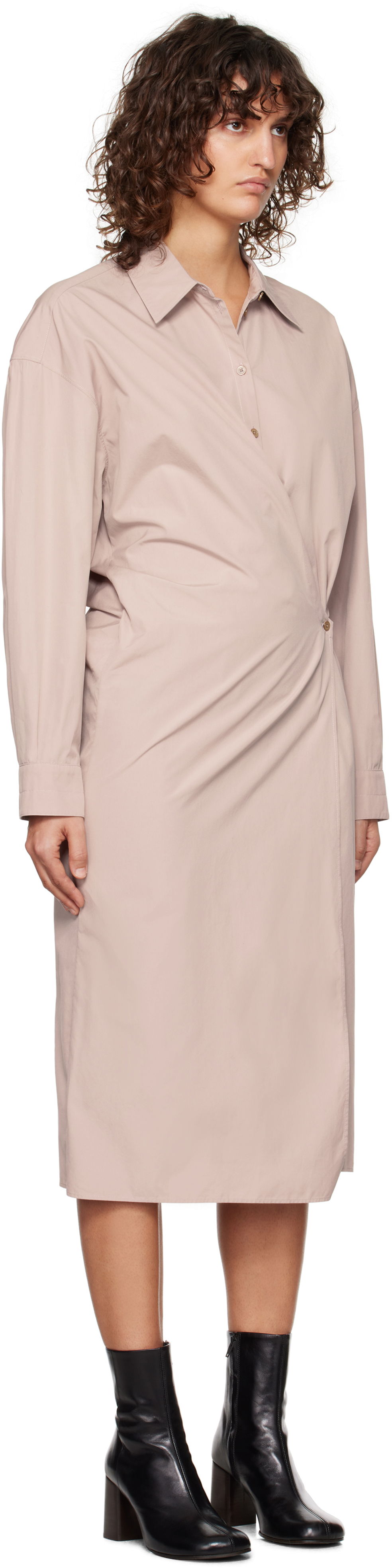 Kjole LEMAIRE Lemaire Midi Dress Lyserød | DR1092 LF839, 1