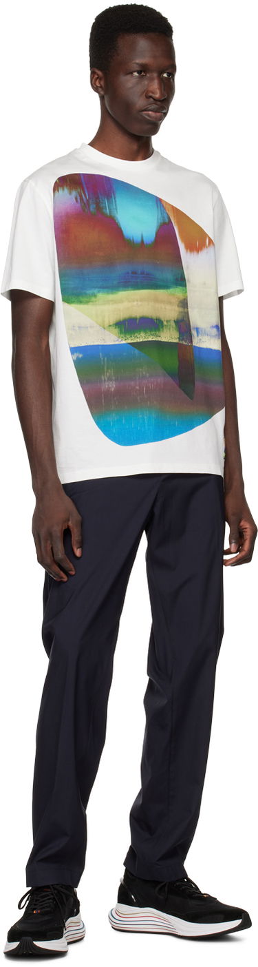 T-shirt Paul Smith Paul Smith Abstract Geometric T-Shirt Hvid | M1R-919T-KP3663-01, 3