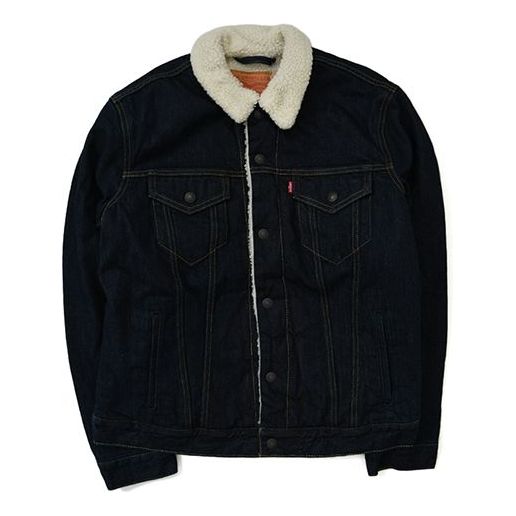 Jakke Levi's Sherpa Trucker Jacket Blå | 16365-0075, 0