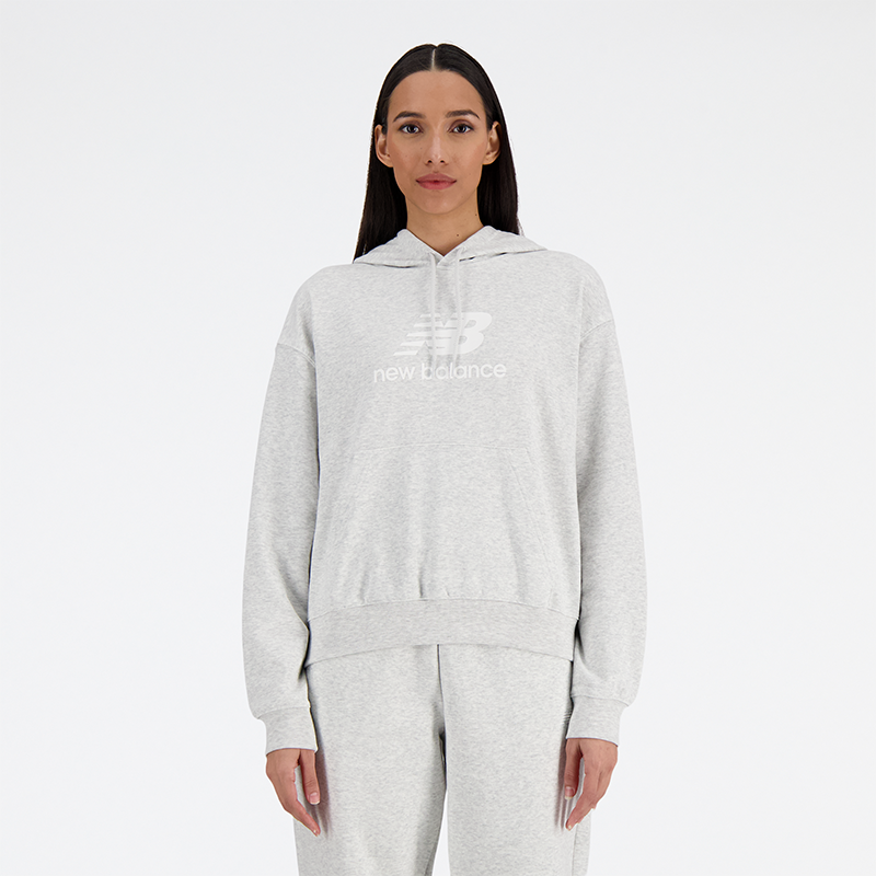 Sweatshirt New Balance hoodie Grå | WT41504AHH