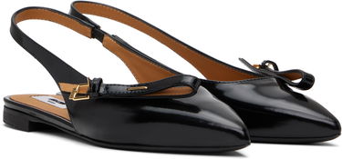 Tøj Moschino Moschino Buckled Bow Ballerina Flats Sort | MA11040C1M MJ0 000, 3