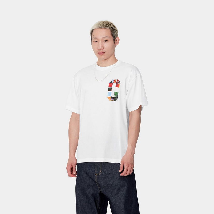 T-shirt Carhartt WIP Short Sleeve Graphic Logo T-Shirt Hvid | I033673_5