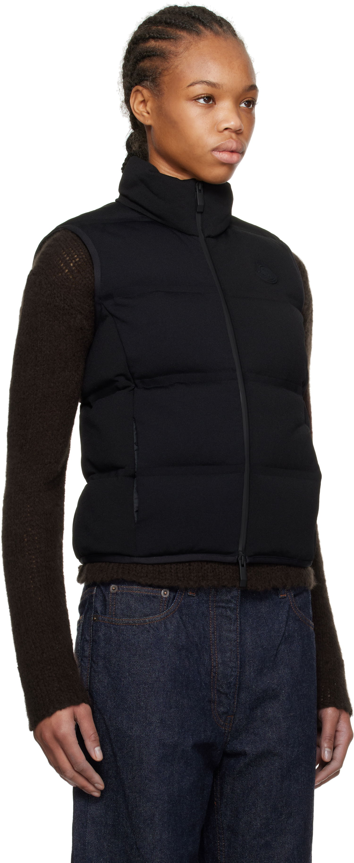 Vest Moncler Moncler Quilted Down Vest Sort | K10939I00003M5412, 1