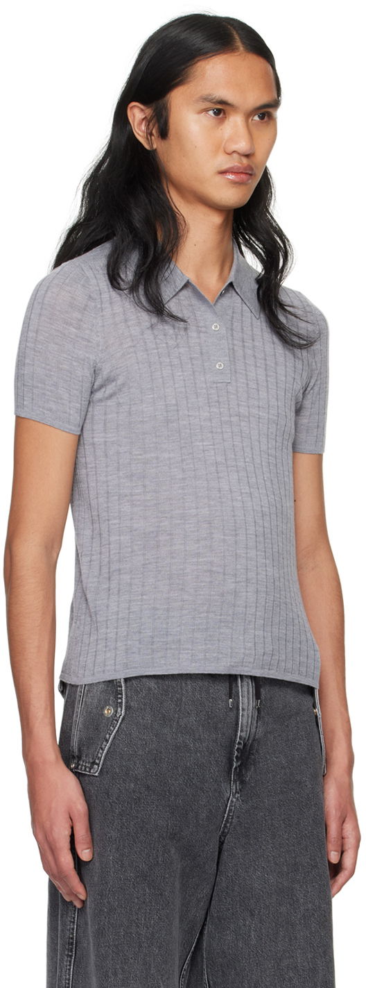 Polo skjorte Dion Lee Dion Lee Button Polo Grå | C7257PS24, 1