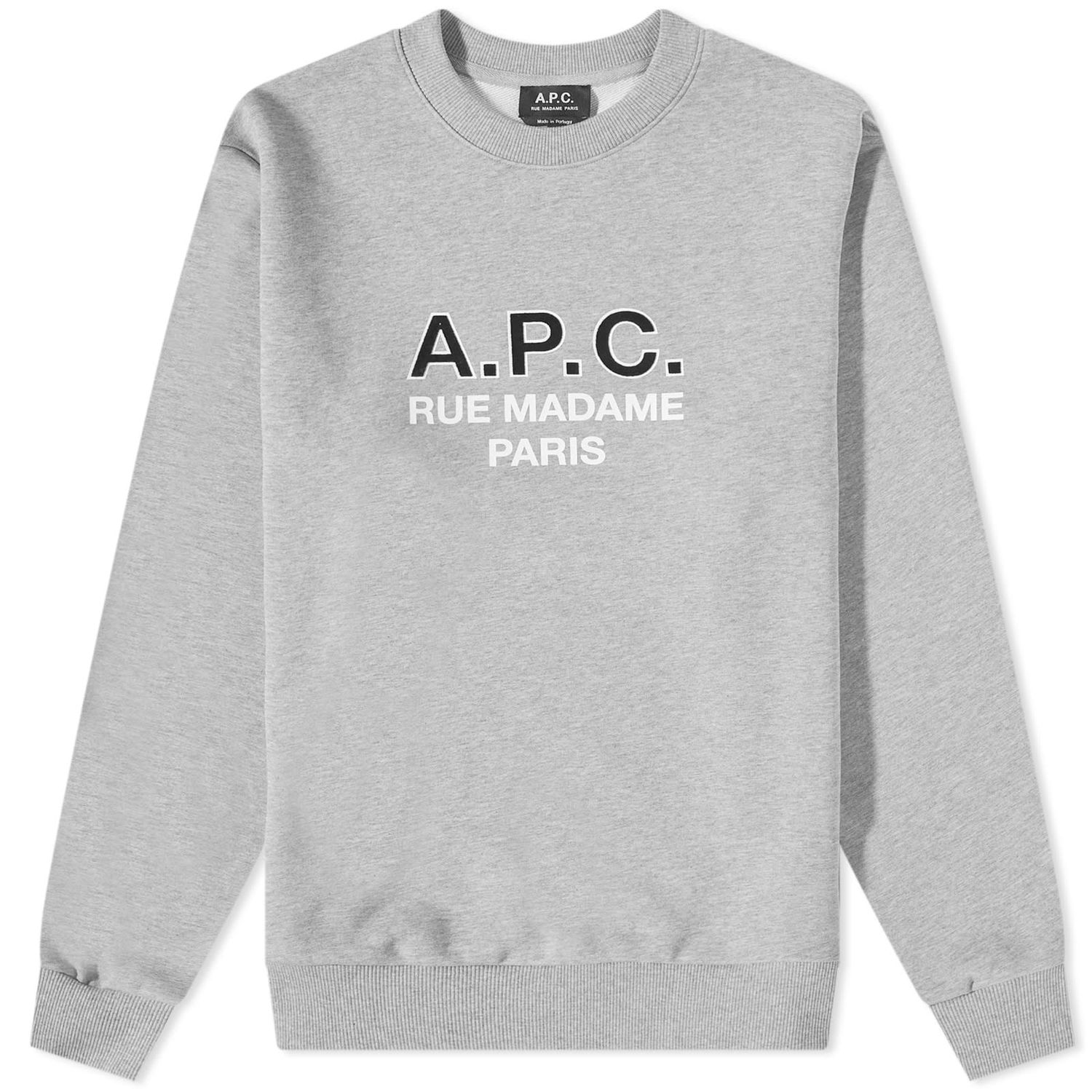Sweatshirt A.P.C. Madame Logo Crew Sweat Grå | COEZD-H27758-PLA, 0