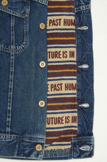 Bomberjakke Human Made Blanket Lined Denim Work Jacket Blå | HM28JK010, 4