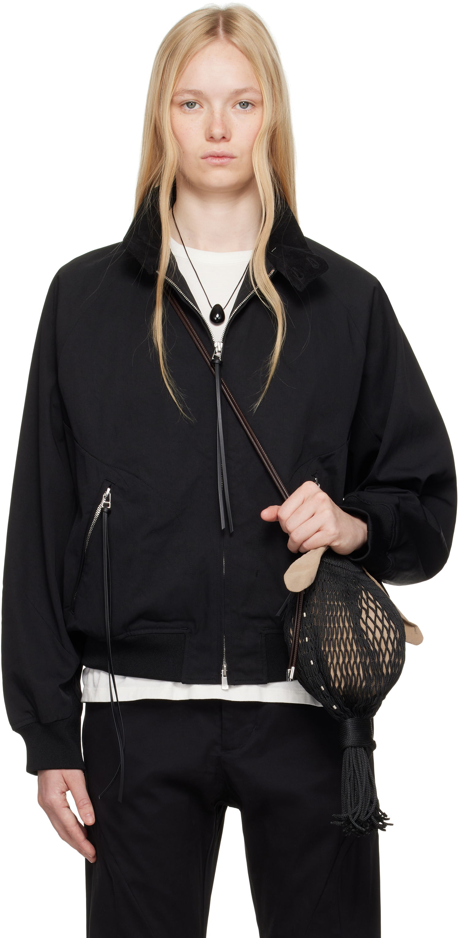 Bomberjakke Post Archive Faction (PAF) PAF 8.0 Center Bomber Jacket Sort | 8.0 OBC-B, 0