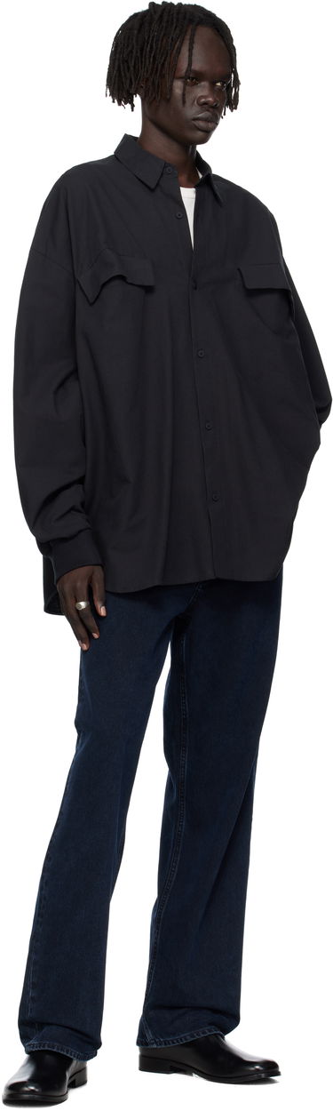 Skjorte Fear of God Fear of God ESSENTIALS Oxford Shirt Sort | 186SP254420F, 3