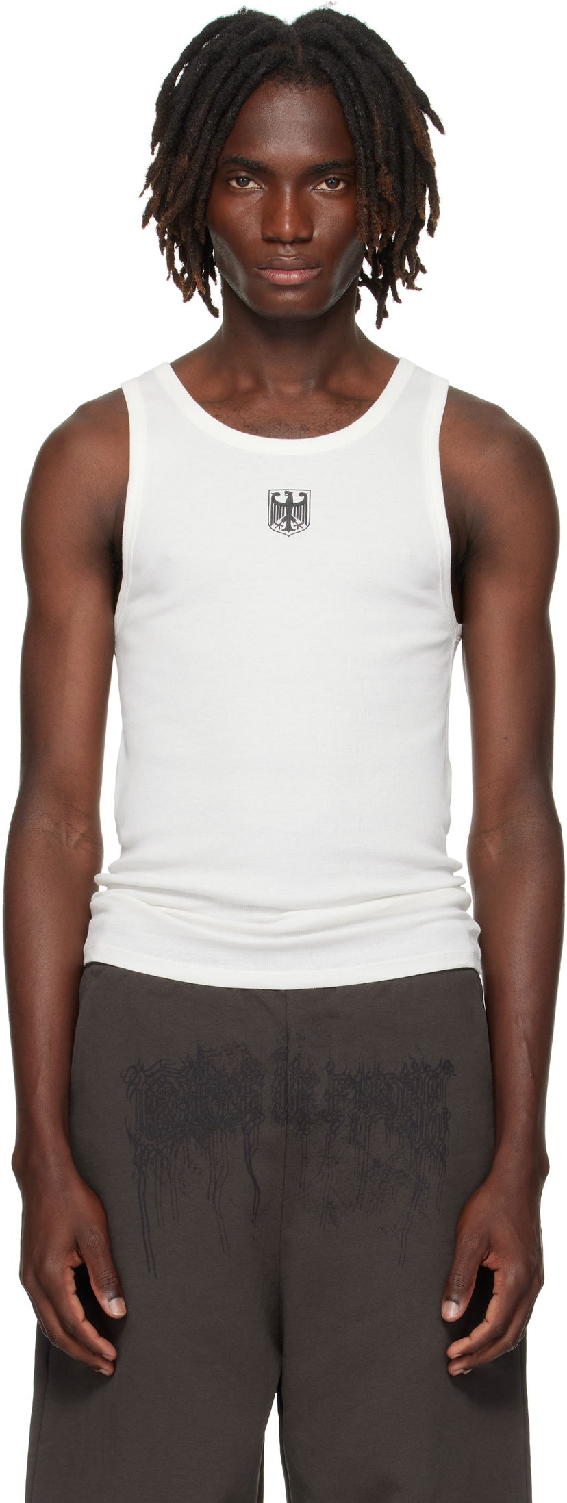 Tanktop VETEMENTS VETEMENTS Eagle Tank Top Hvid | MH76TT320W