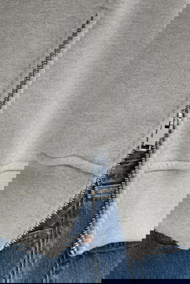 Sweatshirt Rhude Classique Plain Hoodie Grå | RHFW25HO03829, 4