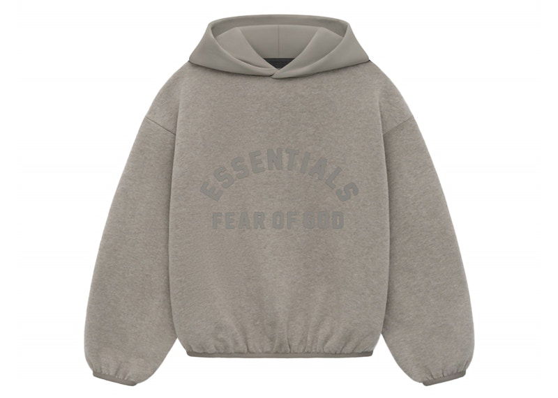 Sweatshirt Fear of God Essentials Core Collection Kids Nylon Fleece Hoodie Grå | 785SU246271K