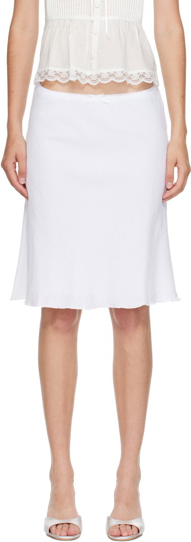 Nederdel GUIZIO Guizio Paloma Midi Skirt Hvid | P25338W157, 0